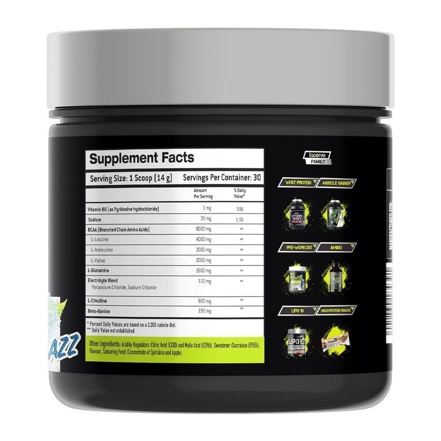 مكمل غذائي تريبل BCAA لابيرفا بنكهة التوت الأزرق 30 حصة