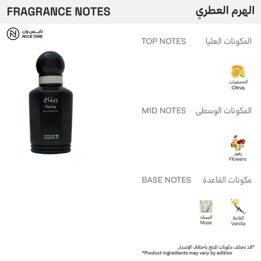 عطر أو دو برفيوم Enath زجاجة سوداء موديل 2756