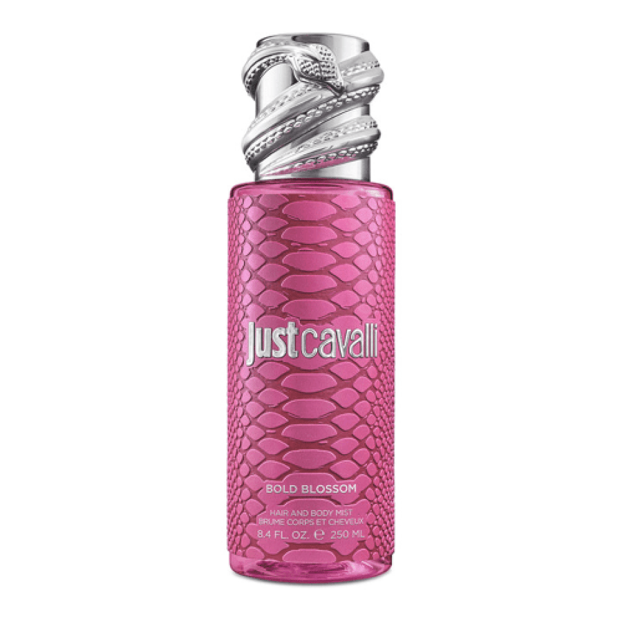 عطر جسم وشعر جست كفالي Bold Blossom من روبرتو كفالي 250 مل وردي