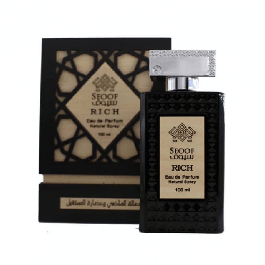 عطر او دو برفيوم ريتش من سيوف 100 مل زجاجة سوداء