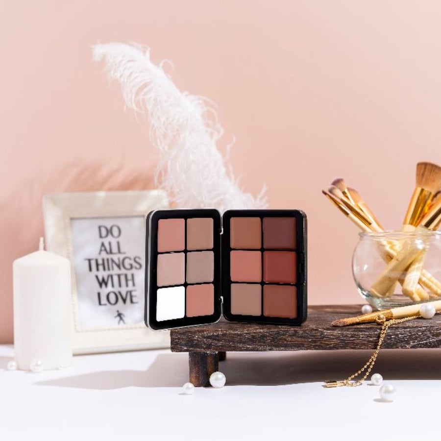 باليت خافي العيوب 12 لون من CALLA MAKEUP CM009 درجات محايدة