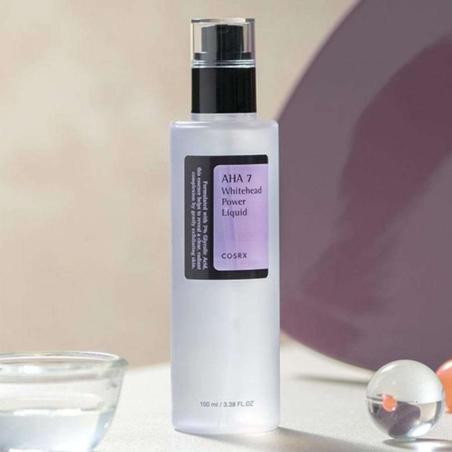 سائل مقشر AHA 7 للوجه من COSRX - 100 مل، شفاف للتقشير اللطيف