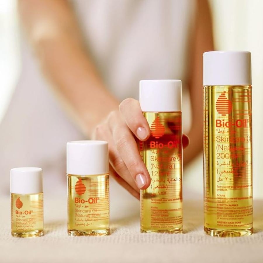 زيت العناية بالبشرة الطبيعي BioOil 25ml لون أصفر