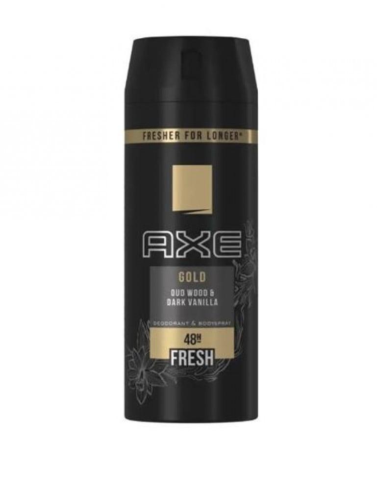 مزيل عرق بخاخ قوي ومضاد للبكتيريا من Axe برائحة جولد عود 150 مل