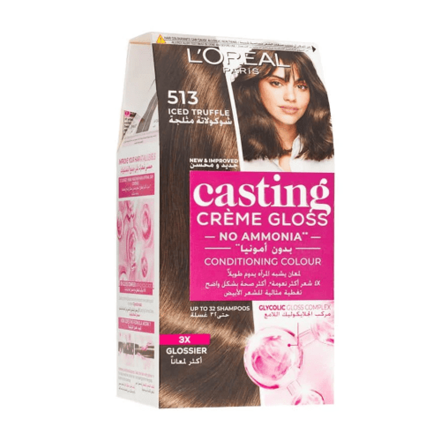 صبغة شعر Casting Creme Gloss من لوريال باريس شكولاتة مثلجة