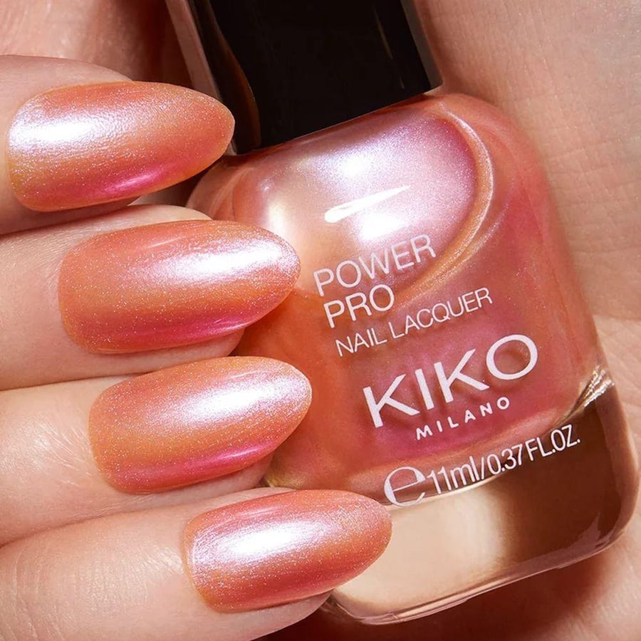 طلاء أظافر باور برو من KIKO - MERMAID PINK (برتقالي، وردي، خوخي) 11ml