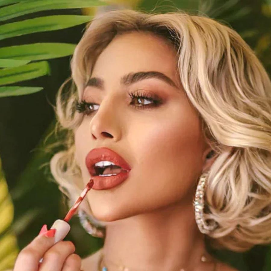 أحمر شفاه سائل مات طقم 3 من theBalm درجتان أحمر ووردي 075 FL OZ
