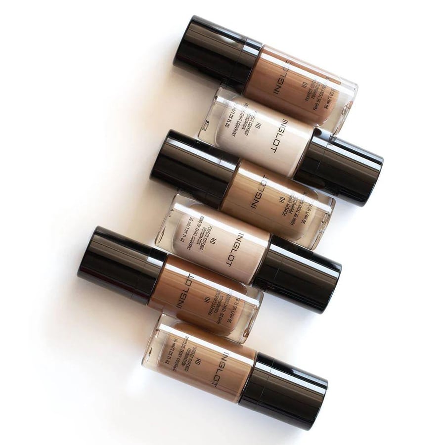 كريم أساس HD Perfect Cover Up من INGLOT تغطية قابلة للبناء