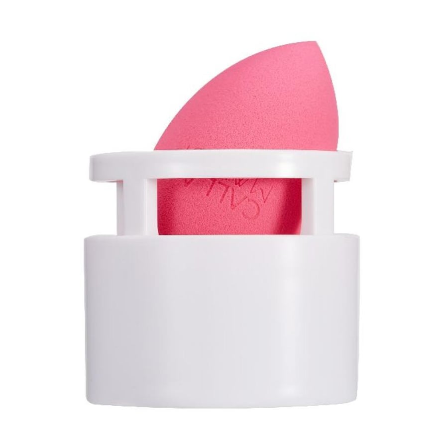 مجموعة إسفنجة مكياج Calla Makeup 3 قطع أبيض بحافظة مضغوطة