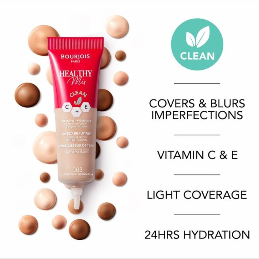كريم أساس هيلثي مكس تينتد بيوتيفاير من Bourjois درجة Beige
