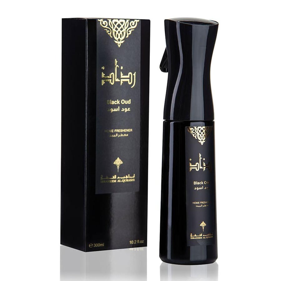 معطر بيت رذاذ بالعود الأسود إبراهيم القرشي 300 مل فواح