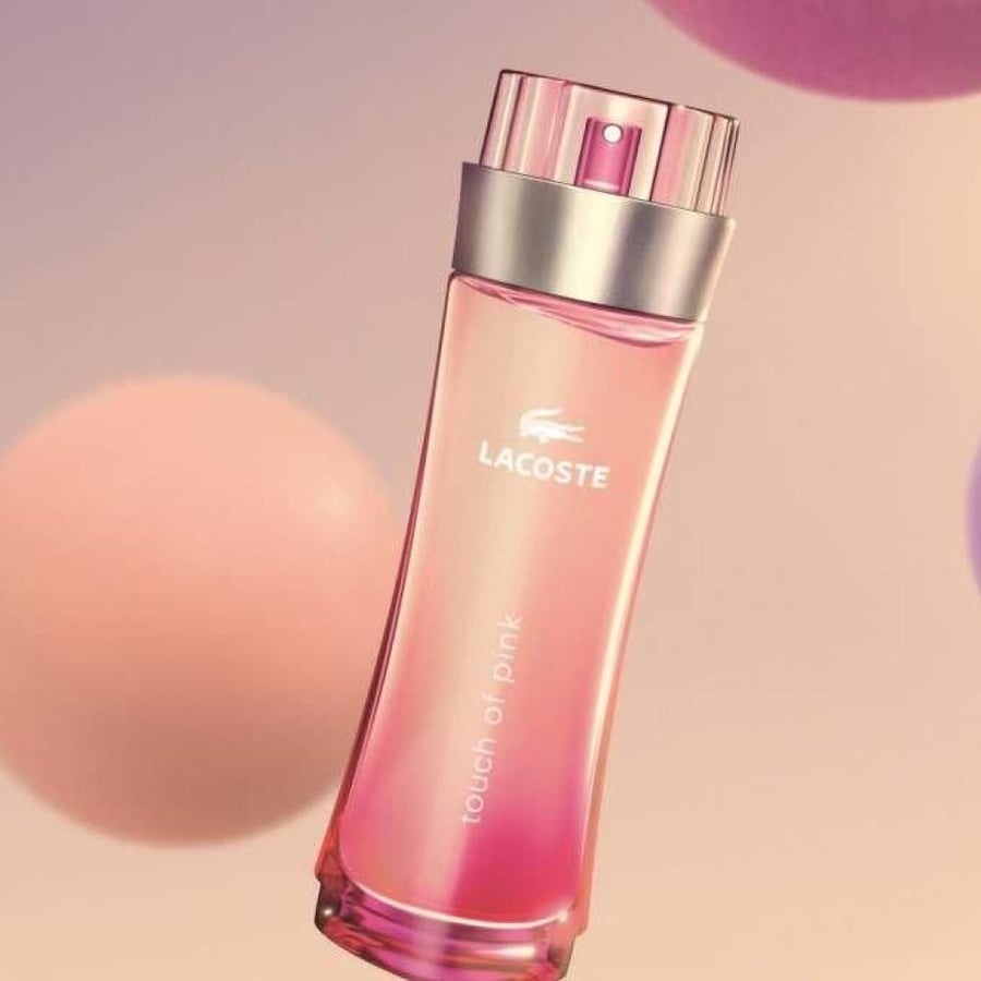 عطر او دى تواليت لاكوست تاتش أوف بينك للنساء زجاجة وردي بخاخ