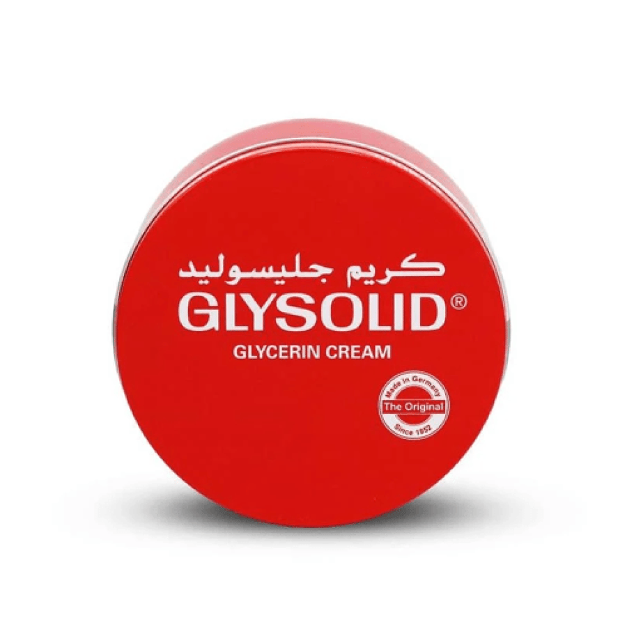 كريم الجلسرين Glysolid علبة حديدية حمراء 250 مل موديل 1337