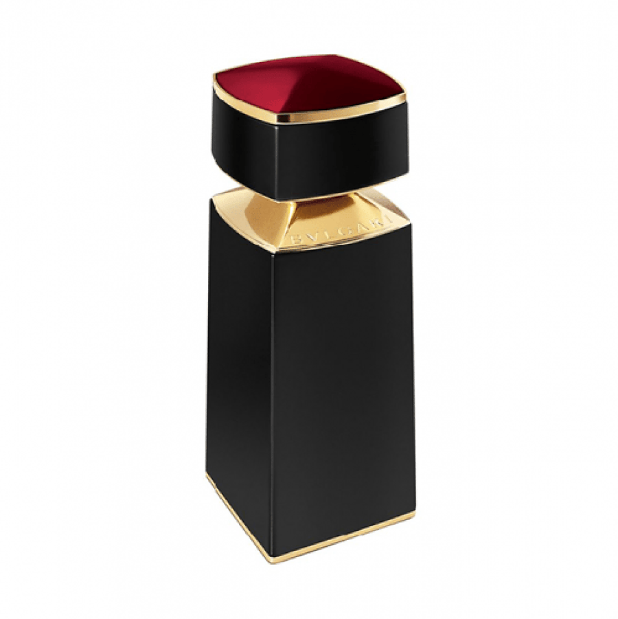 عطر لو جيمي جيرنات من BVLGARI للرجال عبوة سوداء بلمسات ذهبية