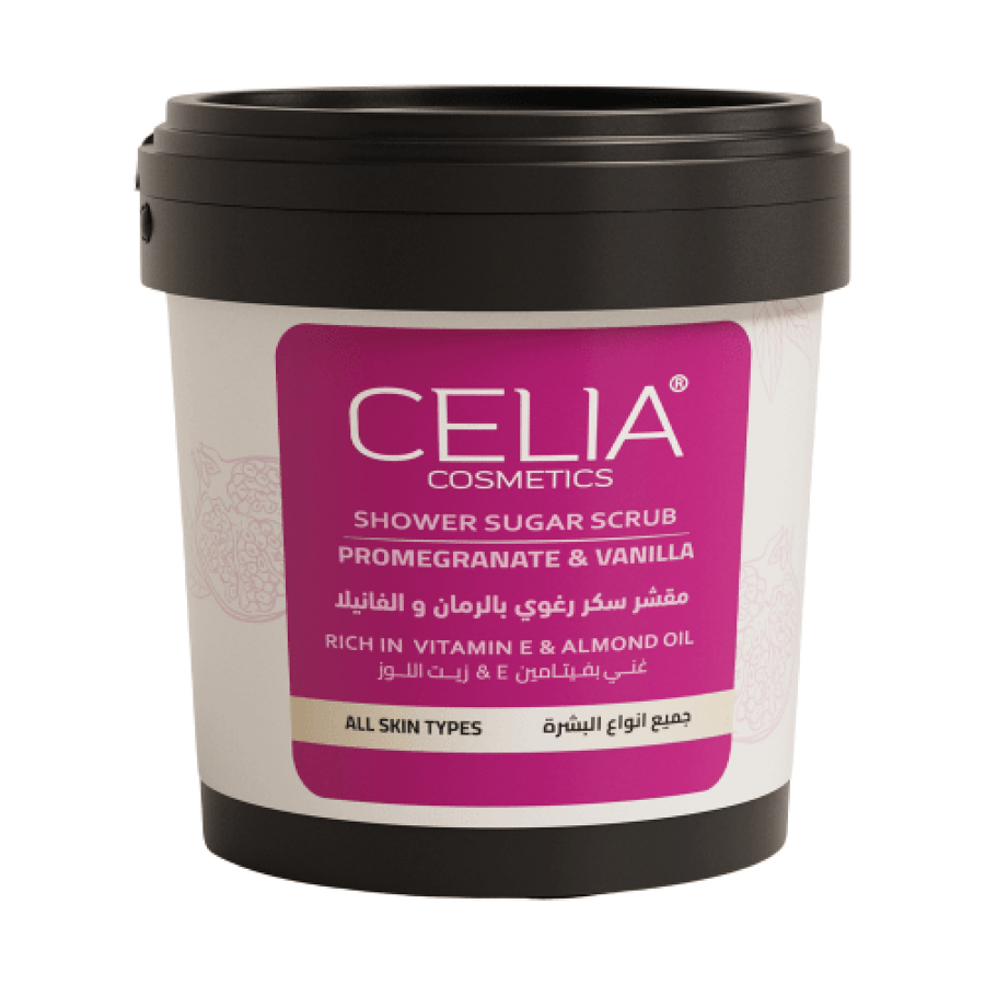 مقشر سكر رغوي بالرمان والفانيلا من CELIA 600 جم