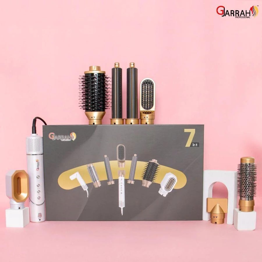 فرشاة استشوار شعر كهربائية 7 في 1 من Garrah GJ3226