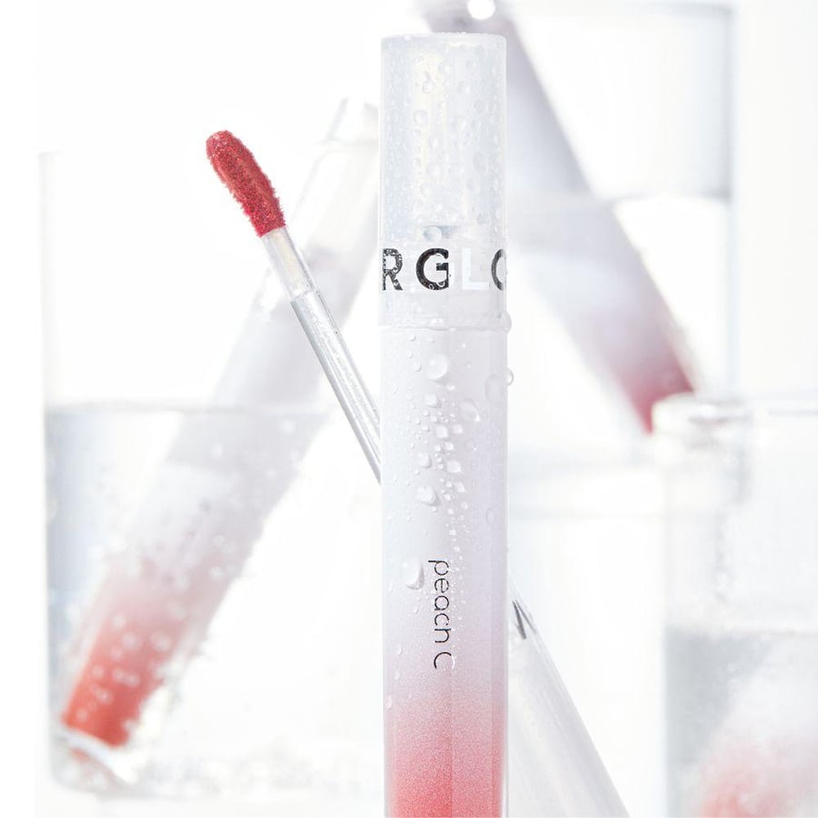 تنت شفاه River Glow من Peach C درجة أحمر أنبوبي بغطاء وأبليكاتور