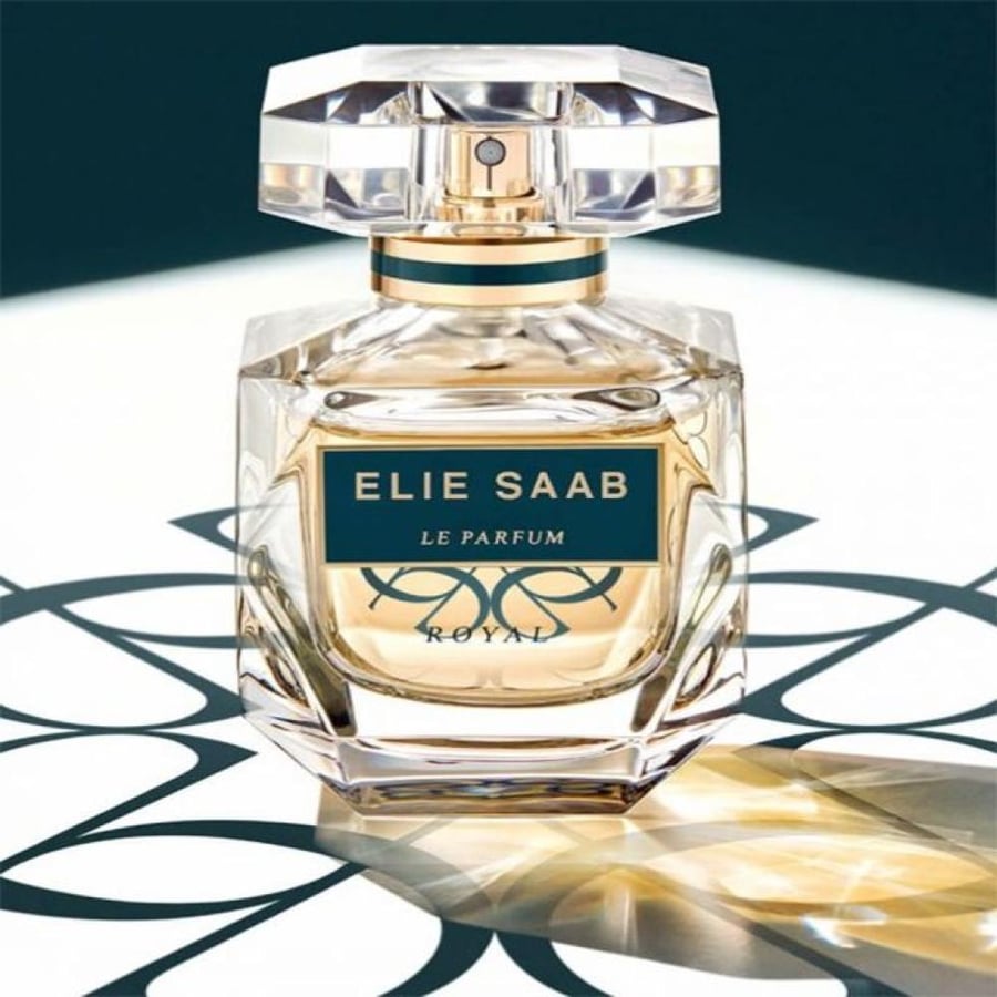 عطر أو دو برفيوم لي برفيوم رويال من ELIE SAAB زجاجة شفافة بغطاء ذهبي