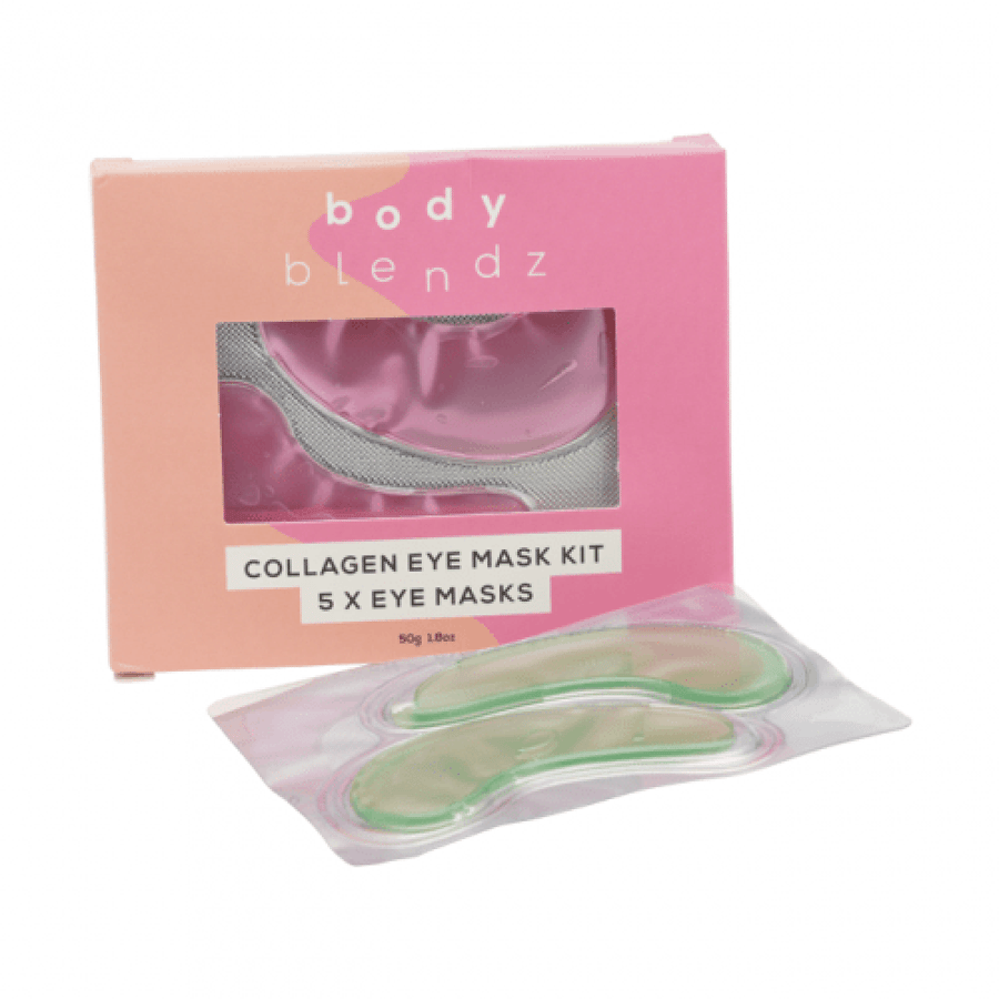 قناع كولاجين للعينين باتشات مرطبة من body blendz وردي 5 قطع