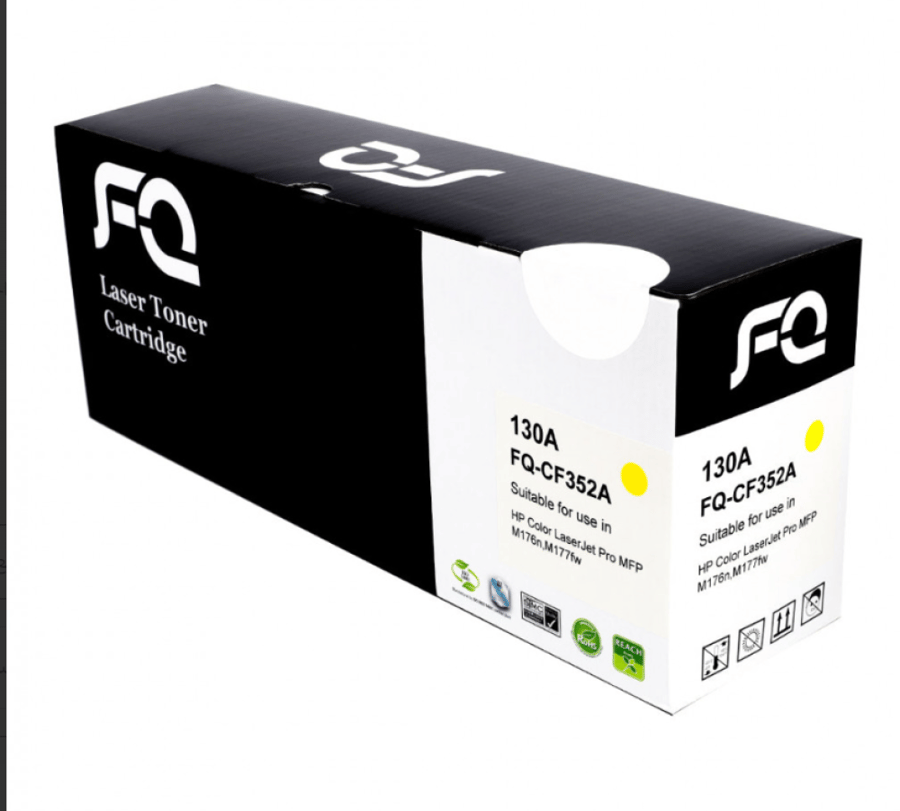 حبر ليزر FQ متوافق مع CF352A 130A أصفر