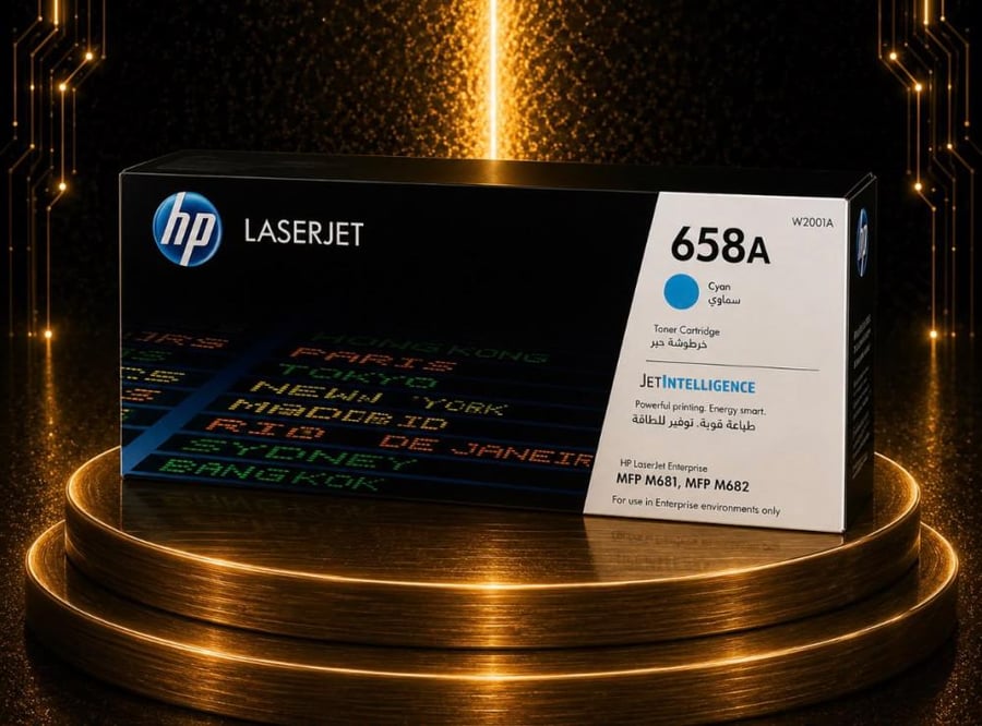 حبر HP 658A سماوي أصلي W2001A لطابعات Color LaserJet Enterprise M68 HP