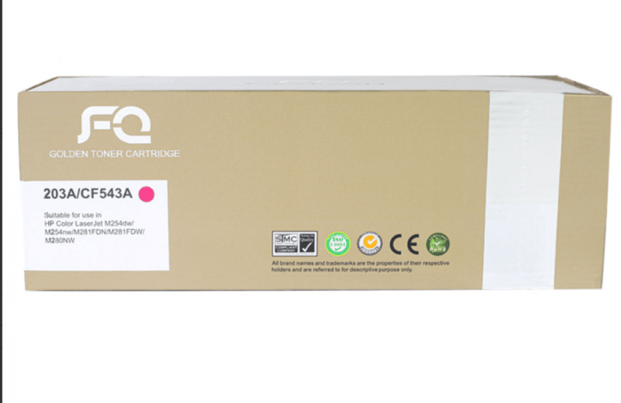 حبر ليزر FQ الذهبي متوافق مع CF543A 203A أرجواني