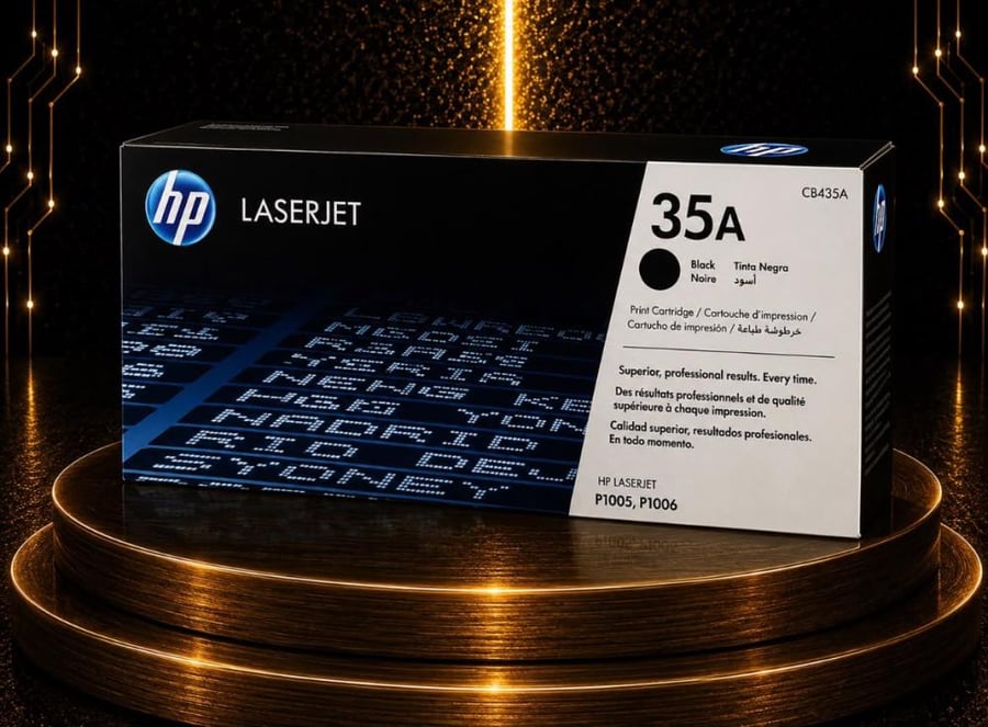 حبر HP 35A أسود أصلي لطابعات HP LaserJet P1005 وP1006 – حتى 1,500 صفحة
