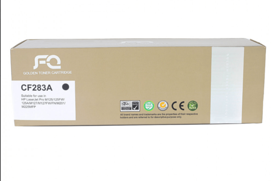 حبر ليزر FQ 83A الذهبي متوافق مع CF283A أسود