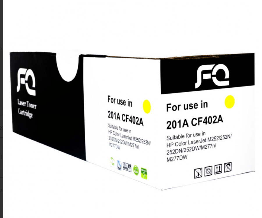 حبر ليزر FQ متوافق مع CF402A 201A أصفر