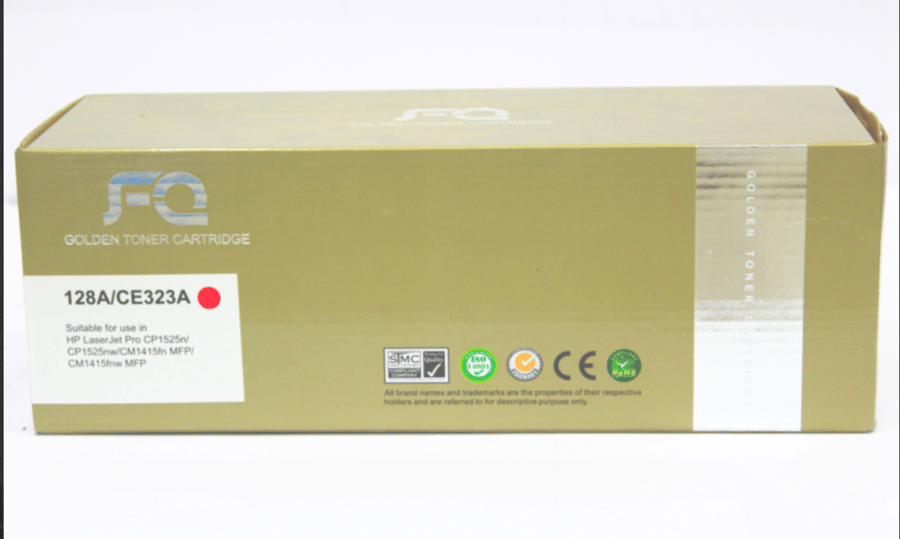 حبر ليزر FQ الذهبي متوافق مع CE323A 128A أحمر