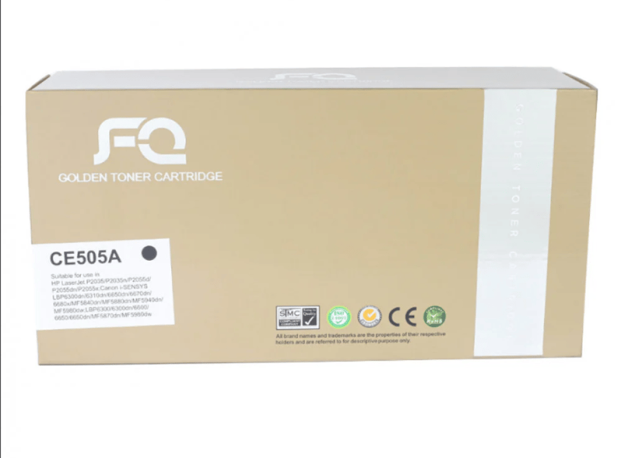 حبر ليزر FQ 05A الذهبي متوافق مع 2035 CE505A أسود