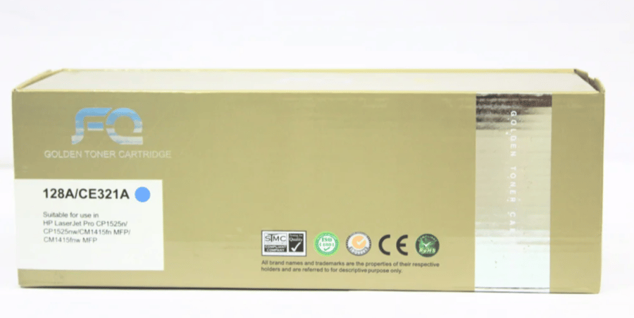 حبر ليزر FQ الذهبي متوافق مع CE321A 128A سماوي