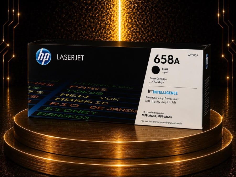 حبر HP 658A أسود أصلي W2000A لطابعات HP Color LaserJet Enterprise M681