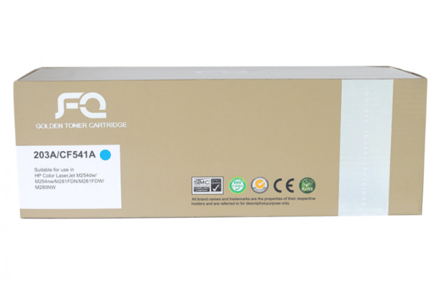 حبر ليزر FQ الذهبي متوافق مع CF541A 203A سماوي