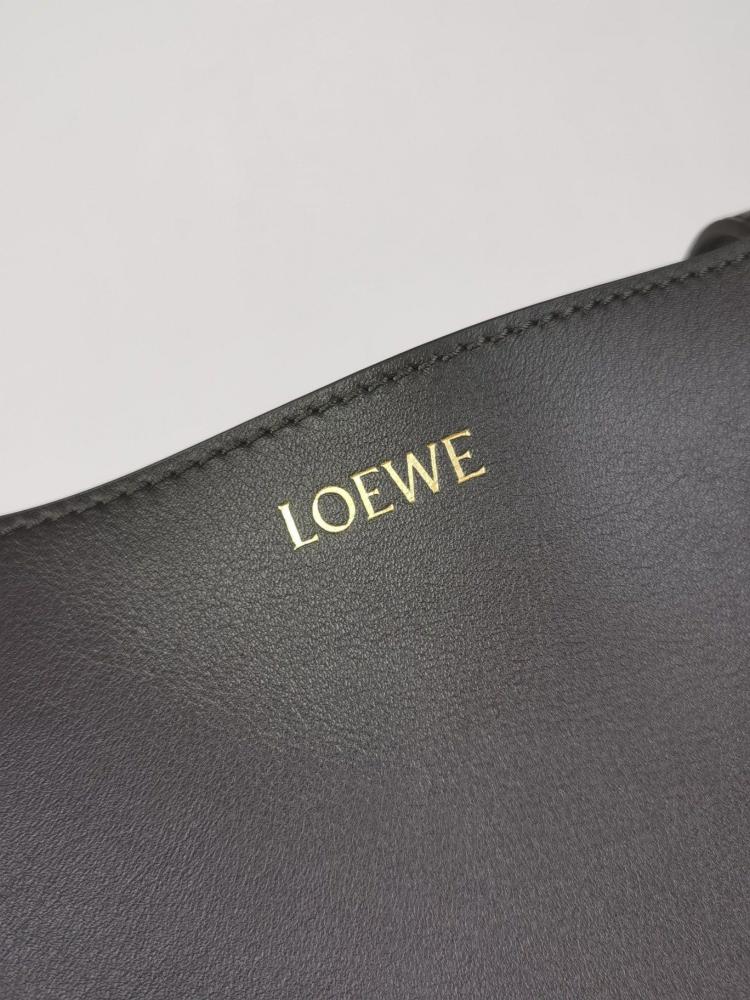 Loewe Puzzle Fold tote in shiny calfskin Master Quality