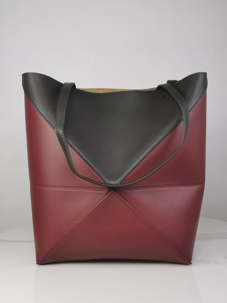 Loewe Puzzle Fold tote in shiny calfskin Master Quality