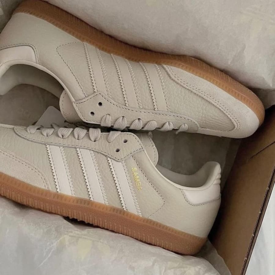ADIDAS WMNS SAMBA OG ALUMINUM  IE7013 Master Quality