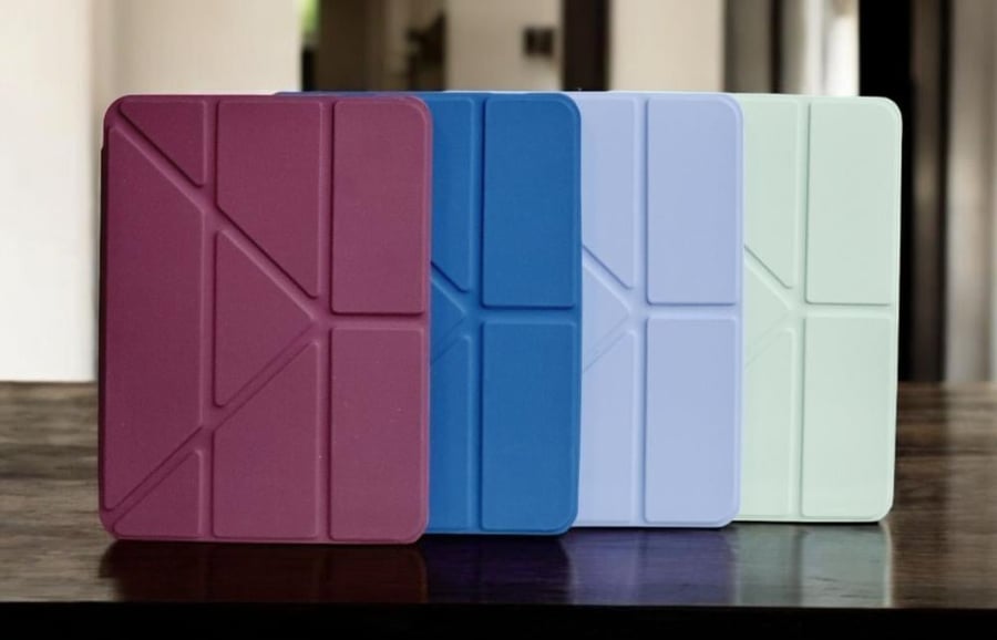 غطاء حماية إيفو كريستال فوليو لجهاز iPad – تصميم متعدد الطيات بألوان متنوعة لجميع موديلات الأيباد