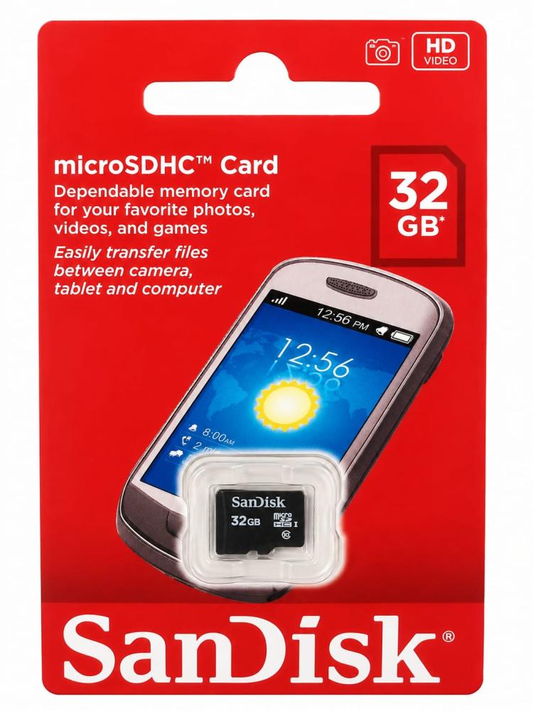 بطاقة ذاكرة SanDisk microSDHC