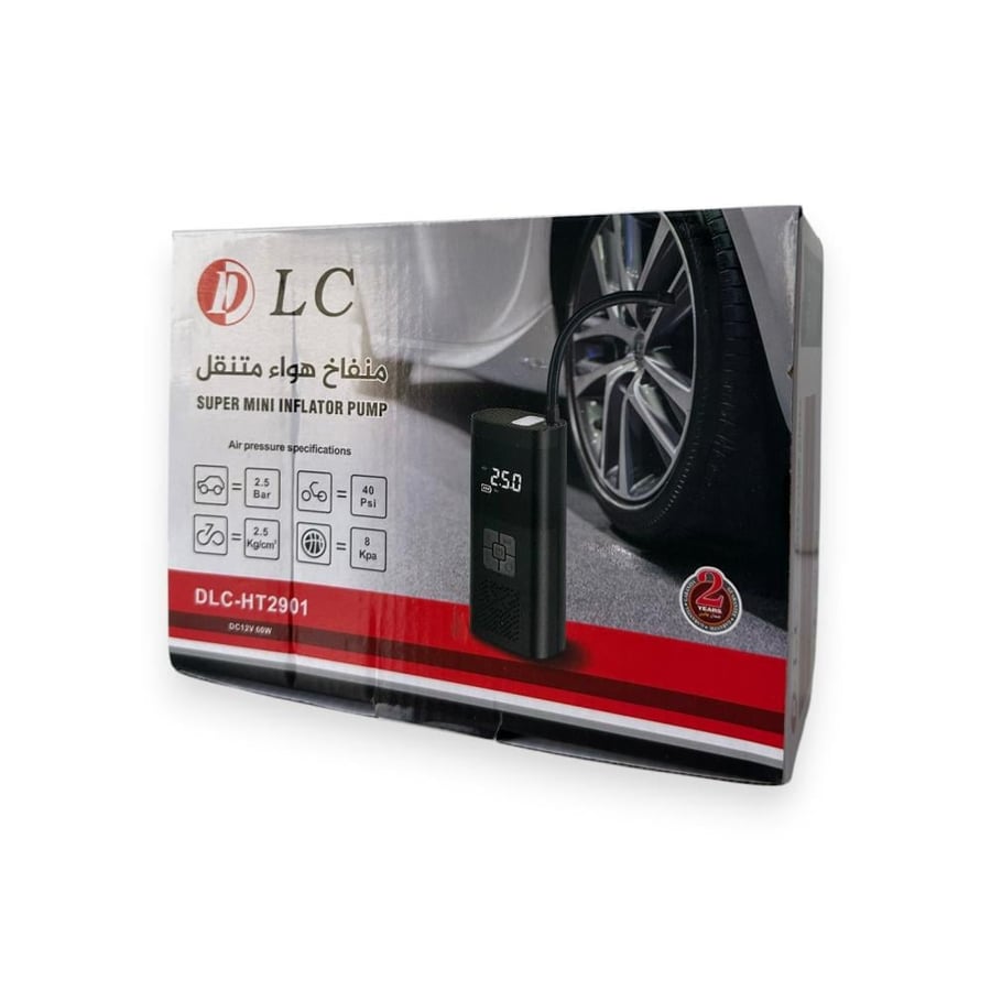 Portable air pump DLC – smart tire inflation with digital display