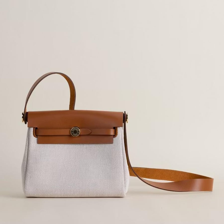 Mini Herbag Viking Hunter/Toila Ecru Beige/Fauve GHW