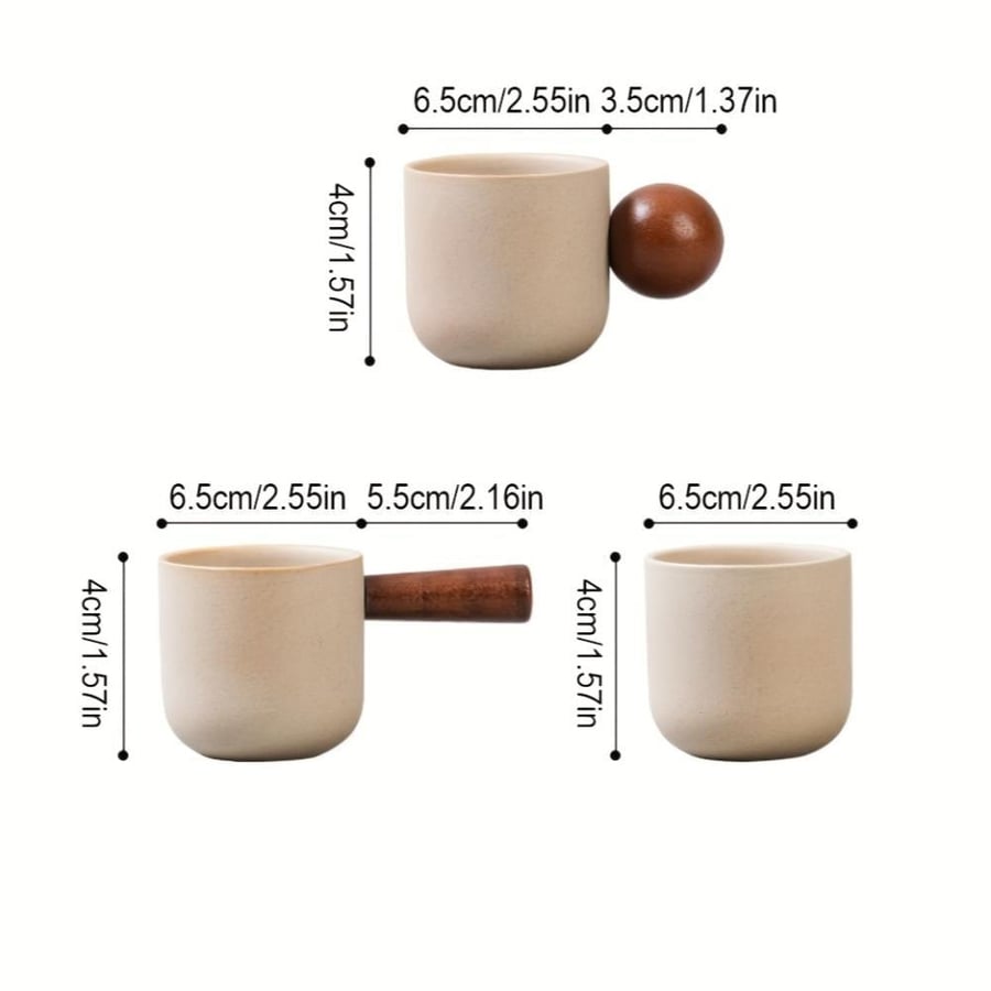 كوب إسبرسو سيراميك 150ML بمقبض