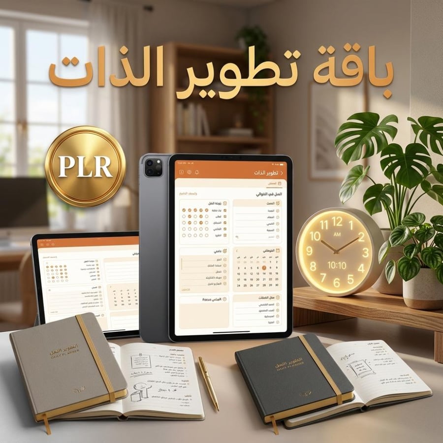 باقة الإنتاجية وتطوير الذات للمستقلين لتنظيم الوقت وزيادة الإنجاز والن