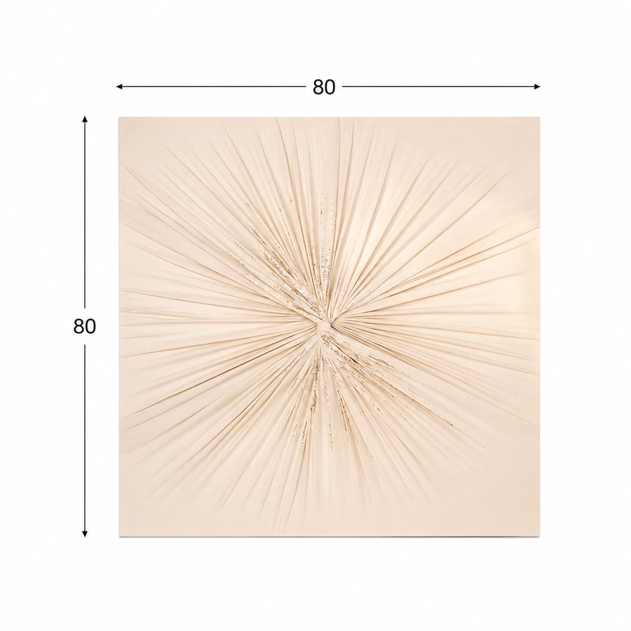 لوحة حائط مربعة بدون إطار مقاس 80 × 80 سم