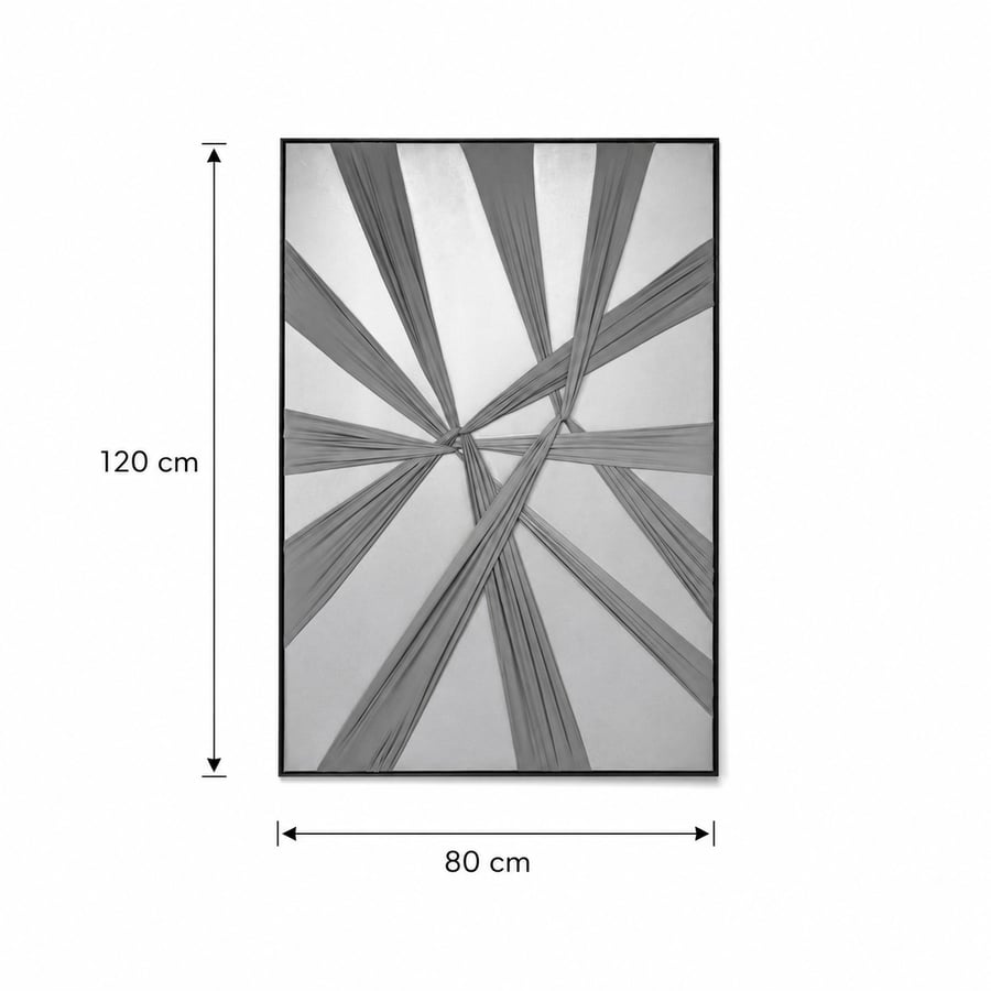 لوحة ديكور بإطار أسود مقاس 80 × 120 سم
