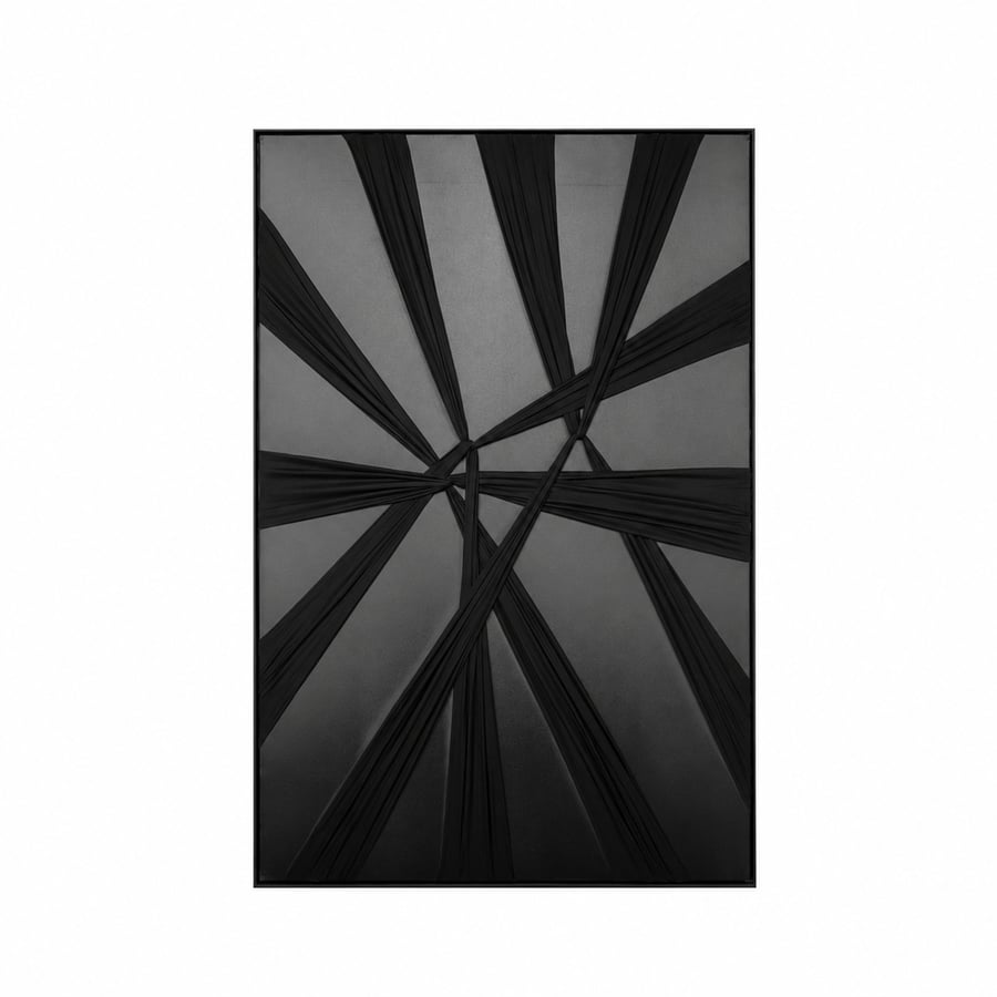 لوحة ديكور كبيرة بإطار أسود مقاس 150 × 100 سم