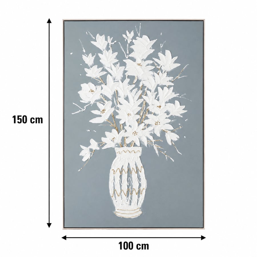لوحة ديكور بإطار ذهبي مقاس 100 × 150 سم