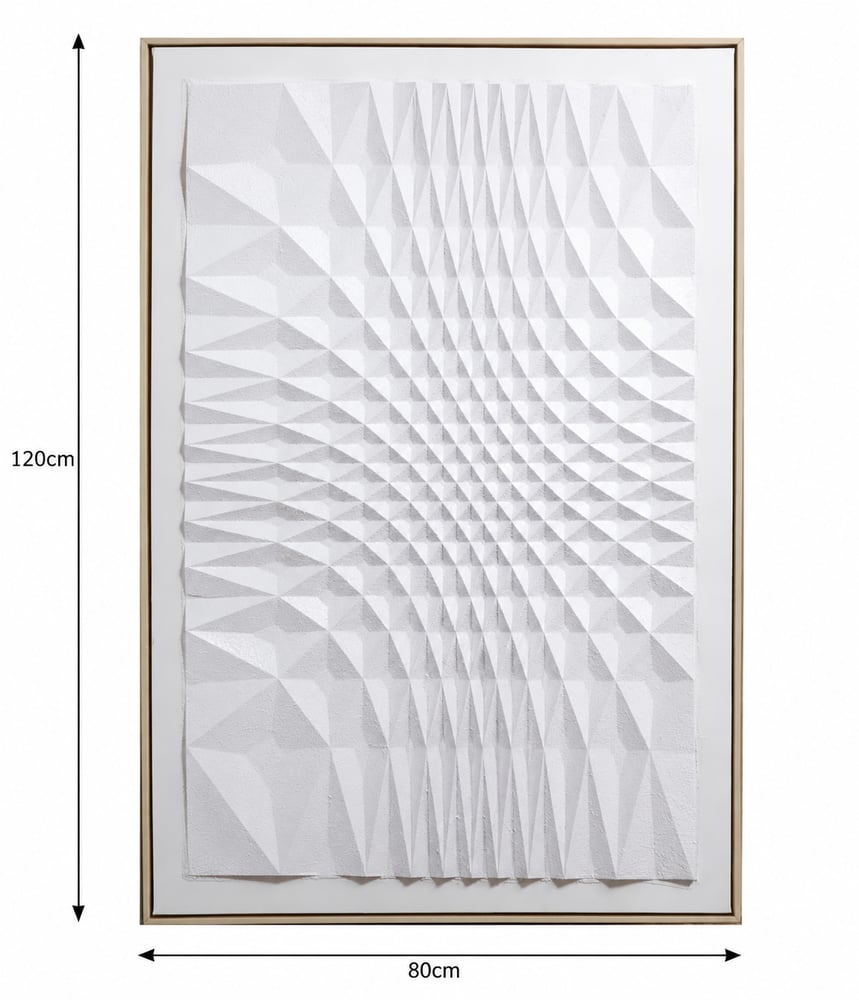 لوحة فنية بإطار بيج مقاس 120 × 80 سم