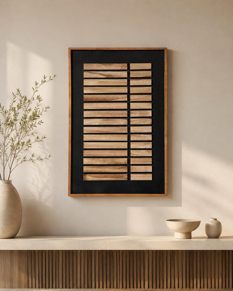 لوحة حائط بإطار أسود مقاس 120 × 80 سم