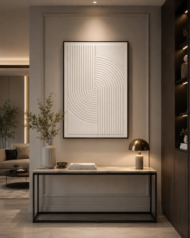 لوحة حائط بإطار أسود مقاس 120 × 80 سم